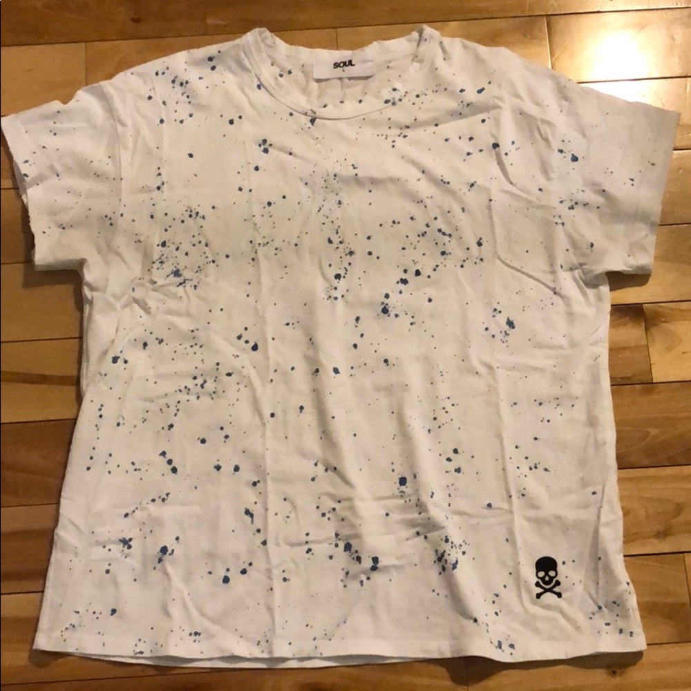SS splatter paint SOULCYCLE tee
